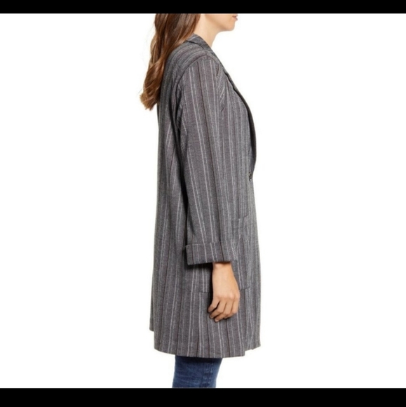 SOLD OUT SANCTUARY Longline Herringbone Blazer - Picture 3 of 4